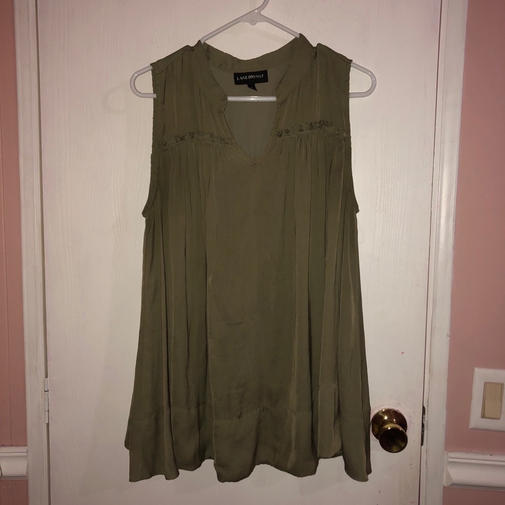 Lane Bryant Olive Blouse